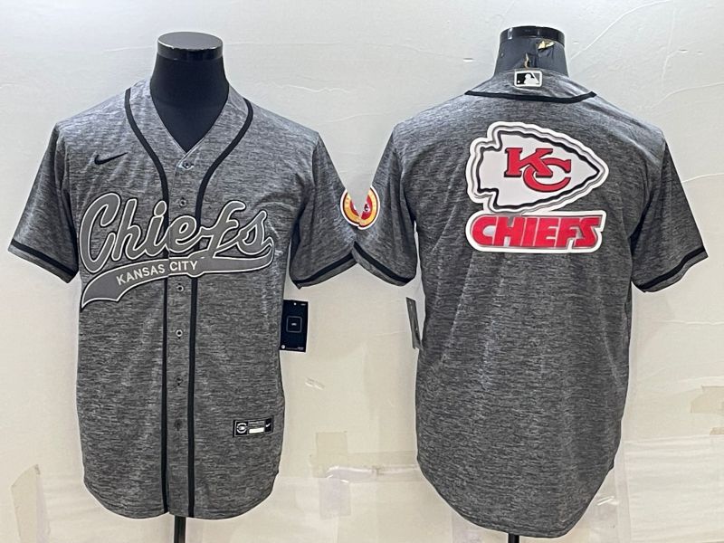 Men Kansas City Chiefs Blank Grey hemp ash 2022 Nike Co branded NFL Jersey->indianapolis colts->NFL Jersey
